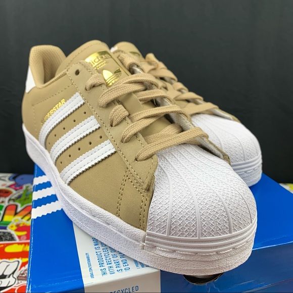 Adidas Superstar Desert Tan Sneakers Women’s Various Sizes - Picture 6 of 12